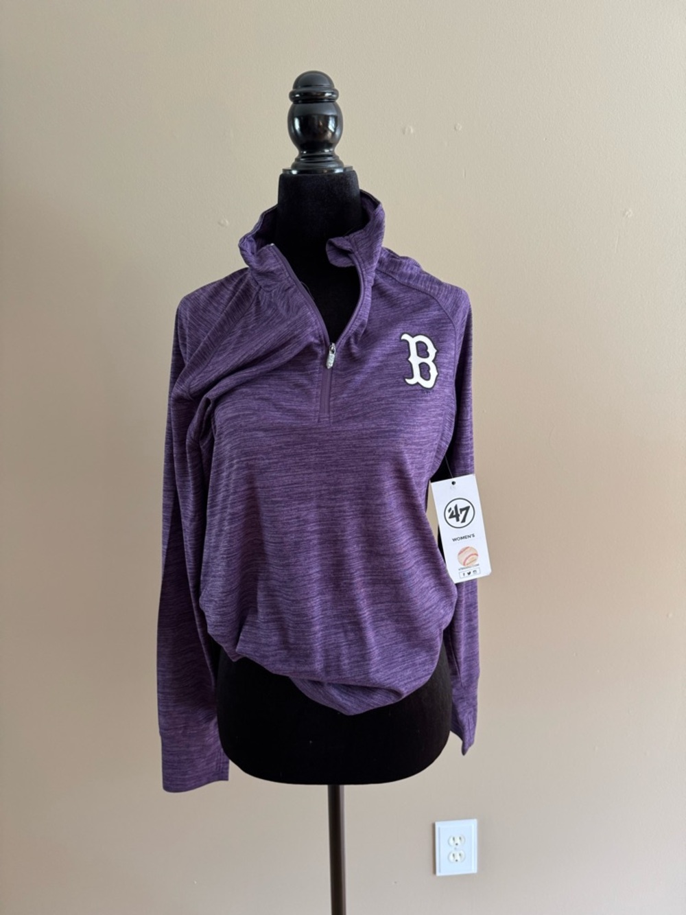 47 Boston Red Sox Women's Purple Quarter-Zip